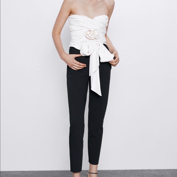 Zara draped crop top XS and M - Picture 2 of 7